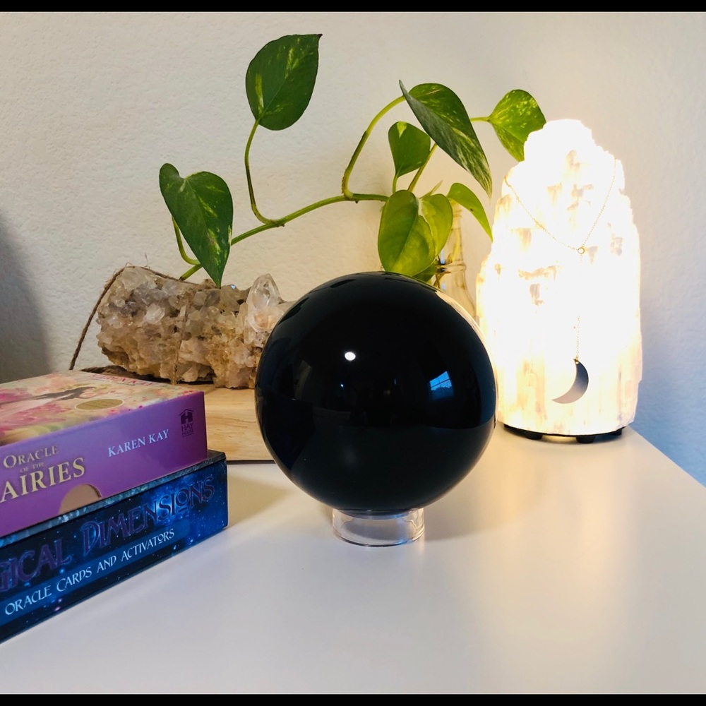 Large Obsidian Sphere/Crystal Ball